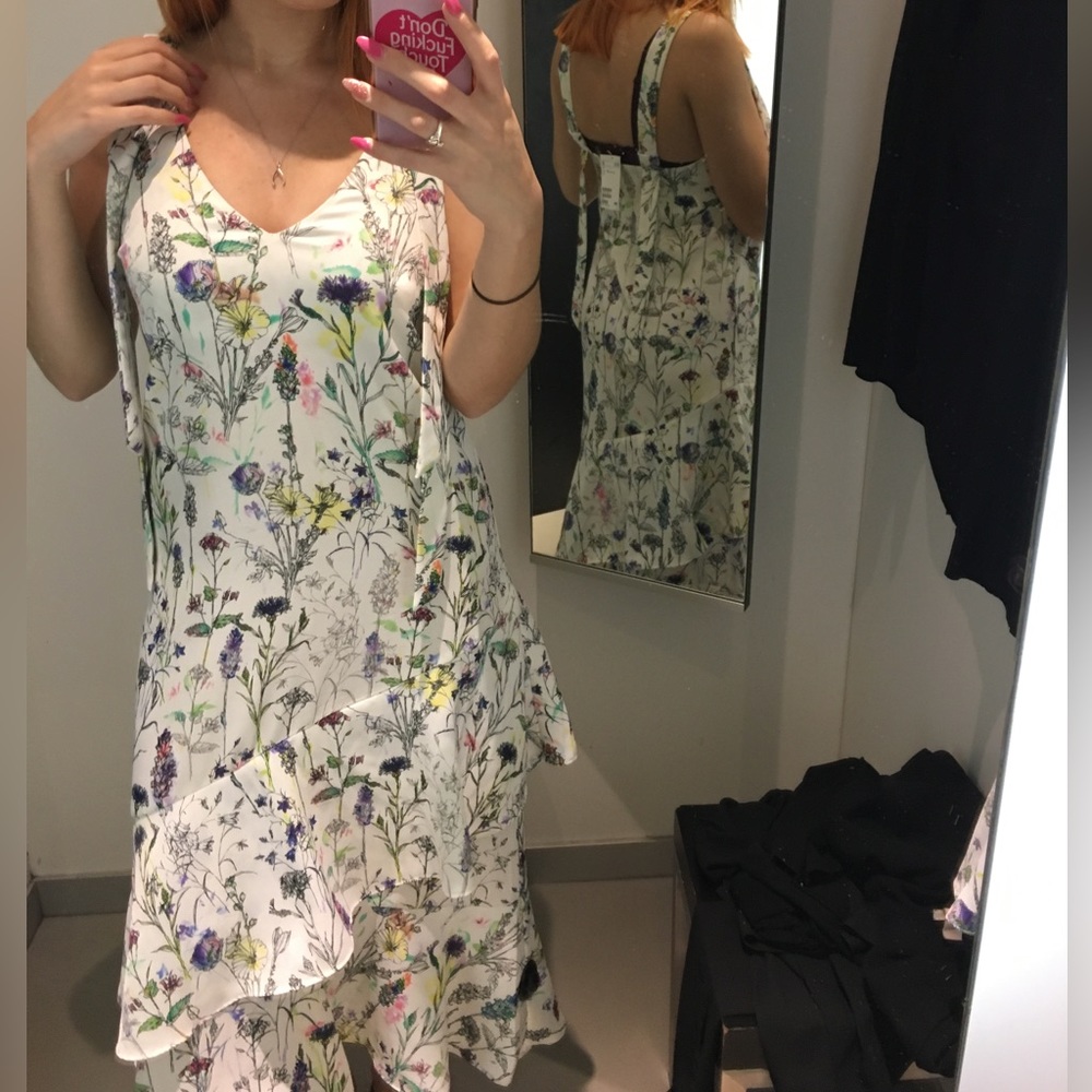 White Floral Dress